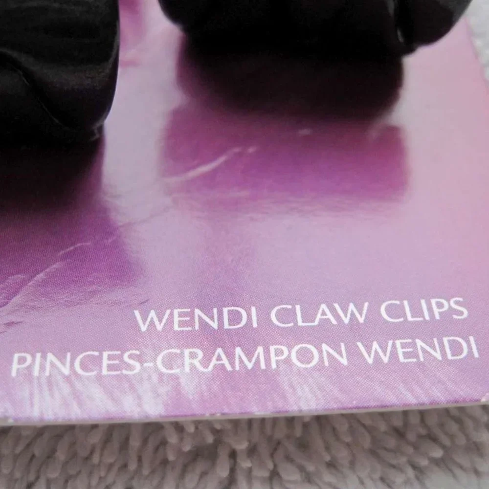 6 Goody Wendi Claw Hair Clips Shiny Blonde Brown Black Small 1
